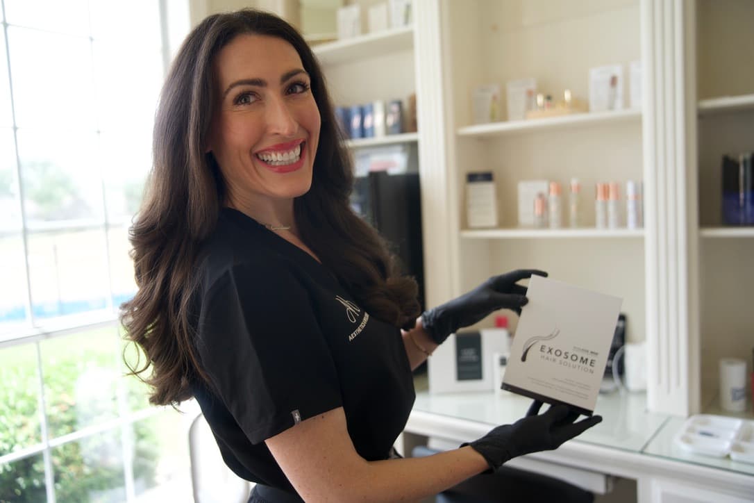 Ana Maria Braswell, registered nurse and founder of Ana Maria Aesthetics & Wellness, in her McKinney studio.